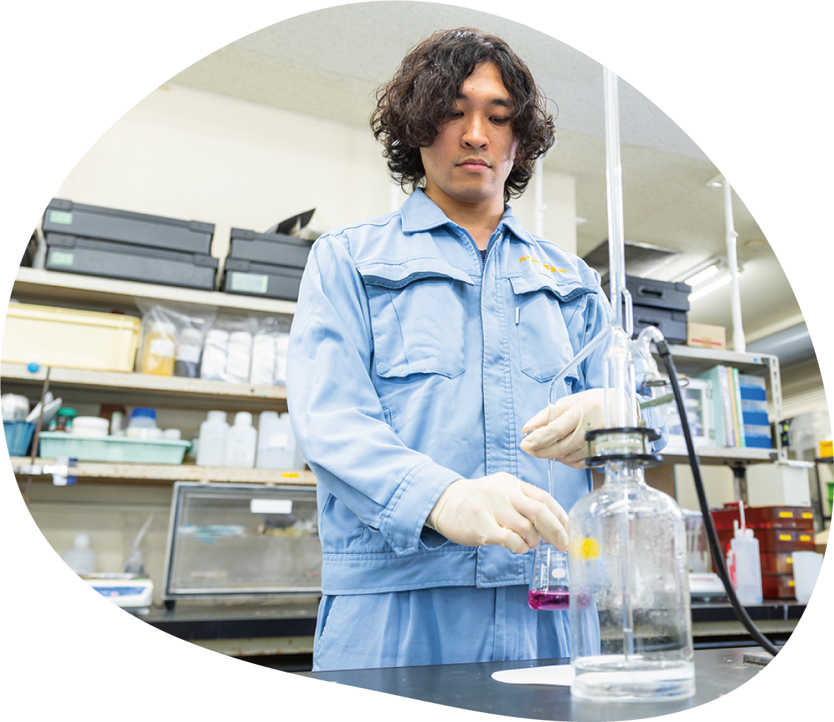 実験作業の様子